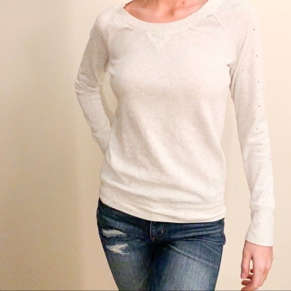 EUC Victoria's Secret MEDIUM French Terry Pullover